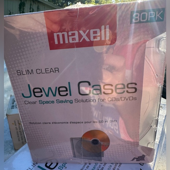 2 Brand New Boxes of Maxell Slim CD/DVD Jewel Case 70 Total - Picture 2 of 6